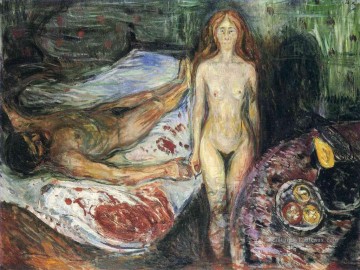 Expressionisme œuvres - décès de marat i 1907 Edvard Munch Expressionism